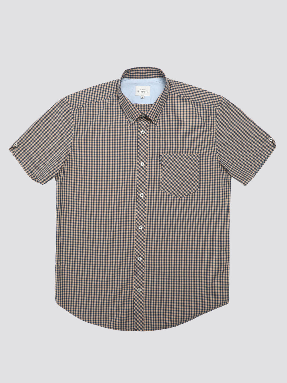 Chemises Ben Sherman Signature Short Sleeve Gingham Cuivre Orange | GFB-83954644